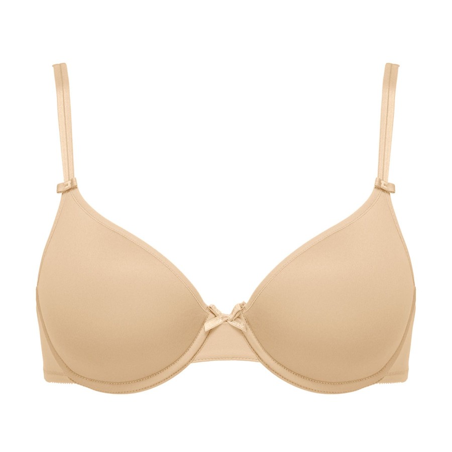 Women Chantelle Padded Bras | Chantelle Basic Invisible Bra Nude