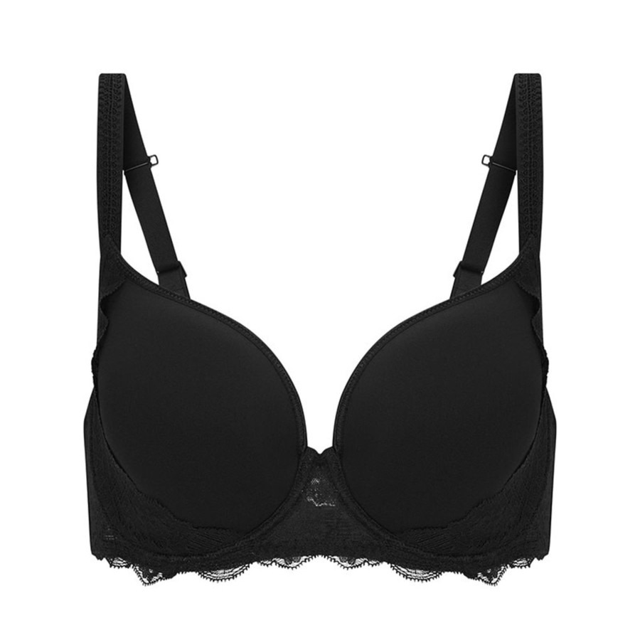 Women Simone Perele Plunge Bras | Simone Perele Reve Plunge Spacer Bra Black