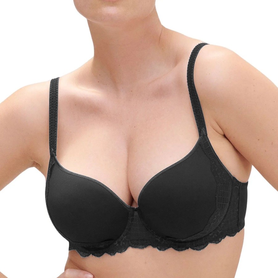 Women Simone Perele Plunge Bras | Simone Perele Reve Plunge Spacer Bra Black